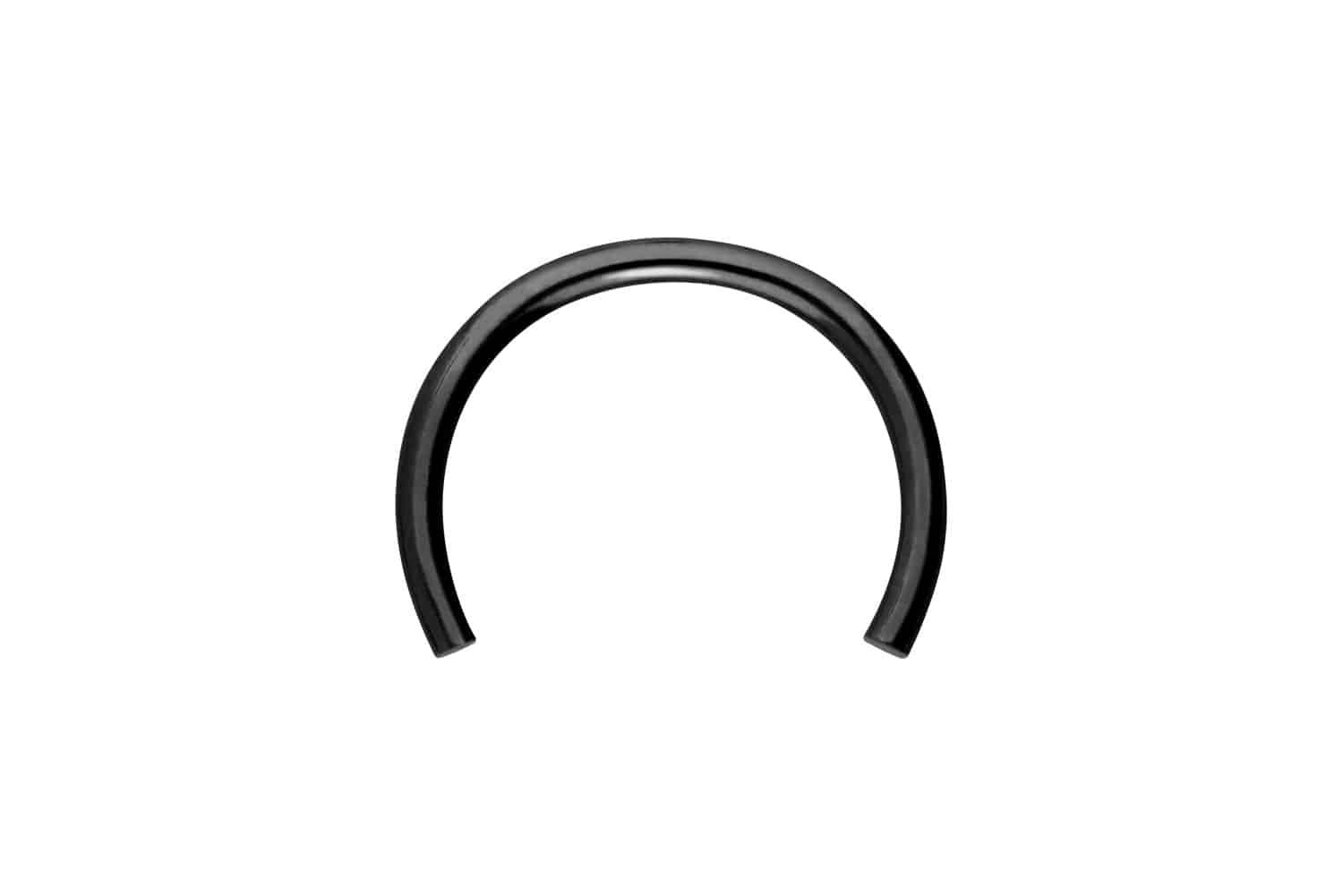 Titan Hufeisenring Piercing mit Innengewinde ohne Kugeln